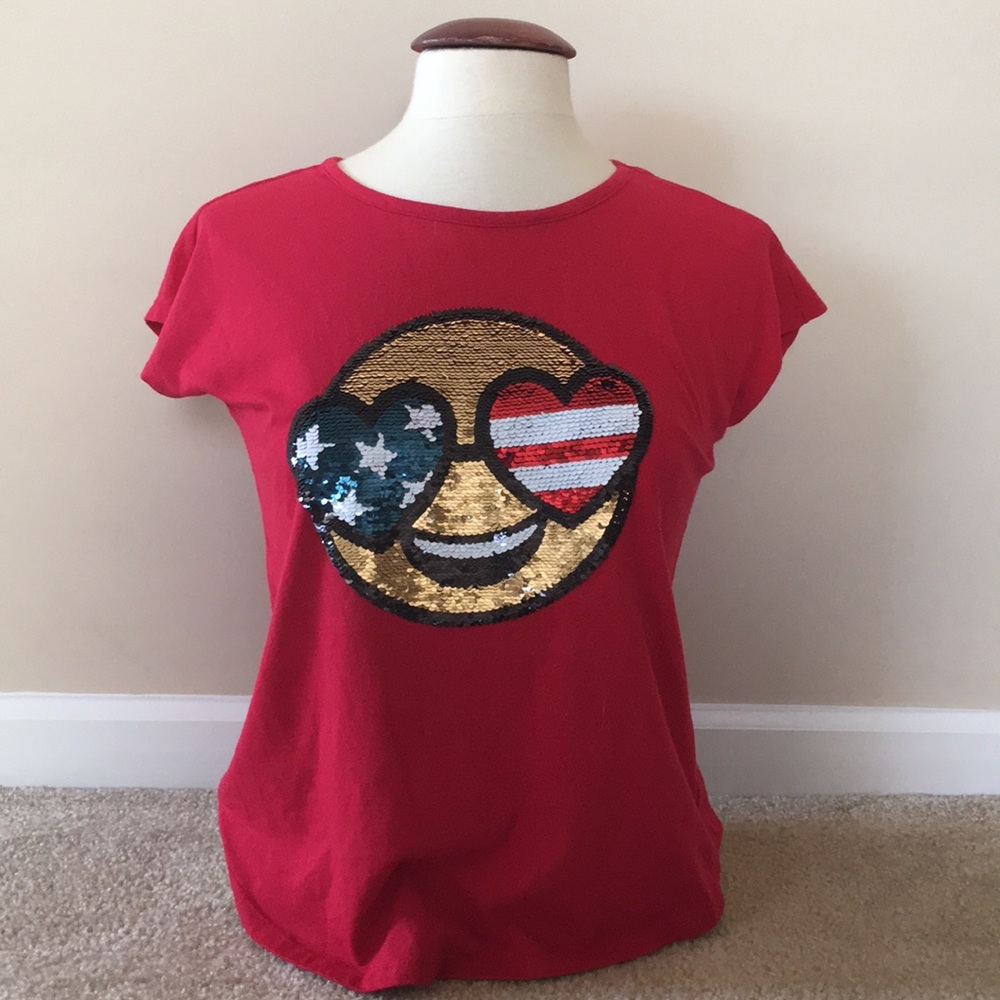 fourth of july sequin flipping shirt